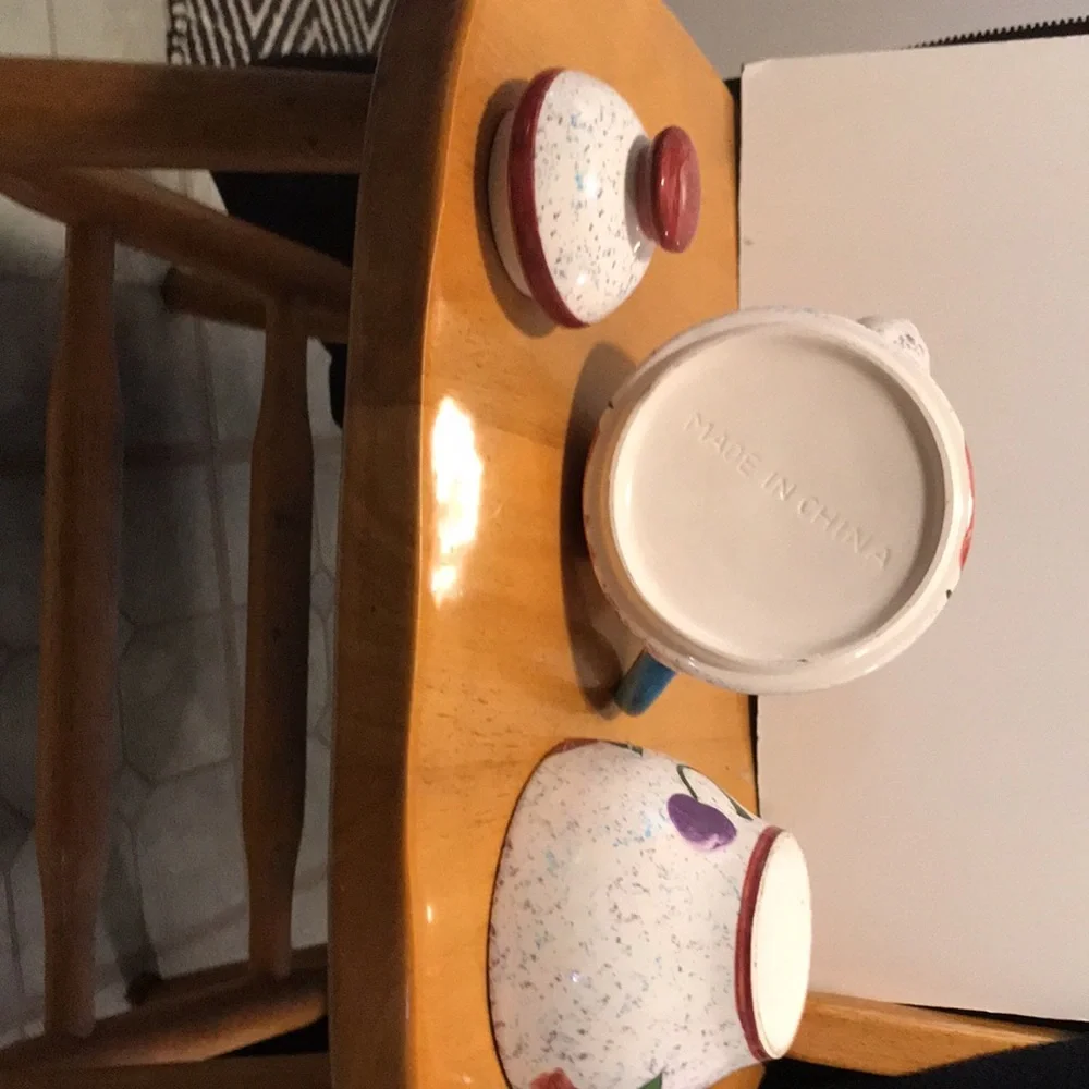 3 pc porcelain Tea for One  teapot n cup - Picture 7 of 9